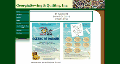 Desktop Screenshot of georgiasewingandquilting.net